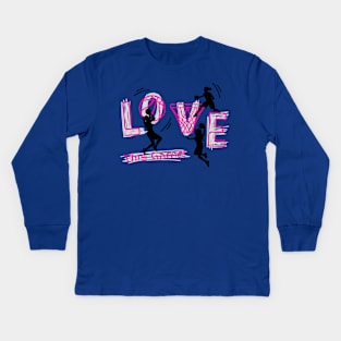 Love this game basketball girls Kids Long Sleeve T-Shirt